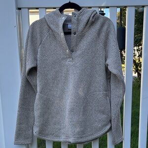 Columbia sportswear chevron Hooded pullover fleece with pockets